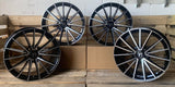 V1 Wheels V2 Felgen 18 Zoll Schwarz Poliert 8,0x18 ET45 5/120