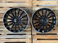 Wheelworld WH39 20 Zoll Schwarz Rand Poliert 9,0x20 ET35 5/112