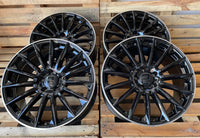 Wheelworld WH39 20 Zoll Schwarz Rand Poliert 9,0x20 ET35 5/112