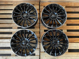 Wheelworld WH39 20 Zoll Schwarz Rand Poliert 9,0x20 ET35 5/112