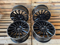 Wheelworld WH39 20 Zoll Schwarz Rand Poliert 9,0x20 ET35 5/112