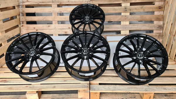 V1 Wheels V2 Felgen 18 Zoll Schwarz Glanz 8,0x18 ET35 5/112