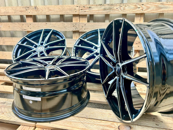 V1 Wheels V3 18 Zoll Schwarz Poliert 8,0x18 ET30 5/112