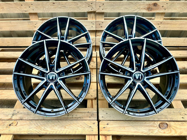 V1 Wheels V3 18 Zoll Schwarz Poliert 8,0x18 ET45 5/120