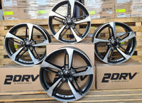 2DRV Wheelworld WH36 Felgen 19 Zoll Grau Poliert 8,5x19 ET30 5/112