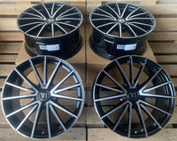 V1 Wheels V2 Felgen 18 Zoll Schwarz Poliert 8,0x18 ET45 5/112