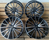 V1 Wheels V2 Felgen 18 Zoll Schwarz Poliert 8,0x18 ET45 5/112