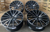 V1 Wheels V2 Felgen 18 Zoll Schwarz Poliert 8,0x18 ET45 5/112