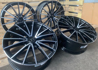 V1 Wheels V2 Felgen 18 Zoll Schwarz Poliert 8,0x18 ET45 5/112