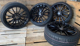 V1 Wheels V2 Felgen 18 Zoll Schwarz 8,0x18 ET35 5/112 Kompletträder 245/45 18