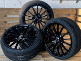 V1 Wheels V2 Felgen 18 Zoll Schwarz 8,0x18 ET35 5/112 Kompletträder 245/45 18