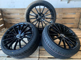 V1 Wheels V2 Felgen 18 Zoll Schwarz 8,0x18 ET35 5/112 Kompletträder 245/45 18