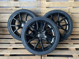 V1 Wheels V1 Felgen 18 Zoll Schwarz 8,0x18 ET35 5/112 Kompletträder 245/40 18