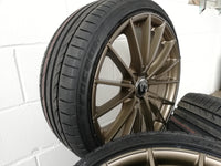 V1 Wheels V2 Felgen 19 Zoll Bronze Matt 8,5x19 ET45 5/112 Kompletträder 245/35 19